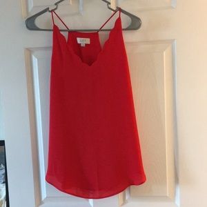 LOFT outlet cherry red camisole/tank top size XS